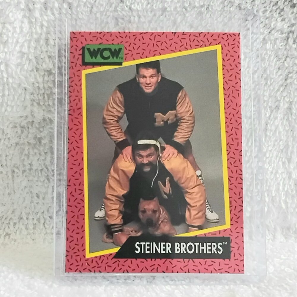 5/$20 Excellent 1991 Impel Steiner Brothers WCW Wrestling Card 114!!